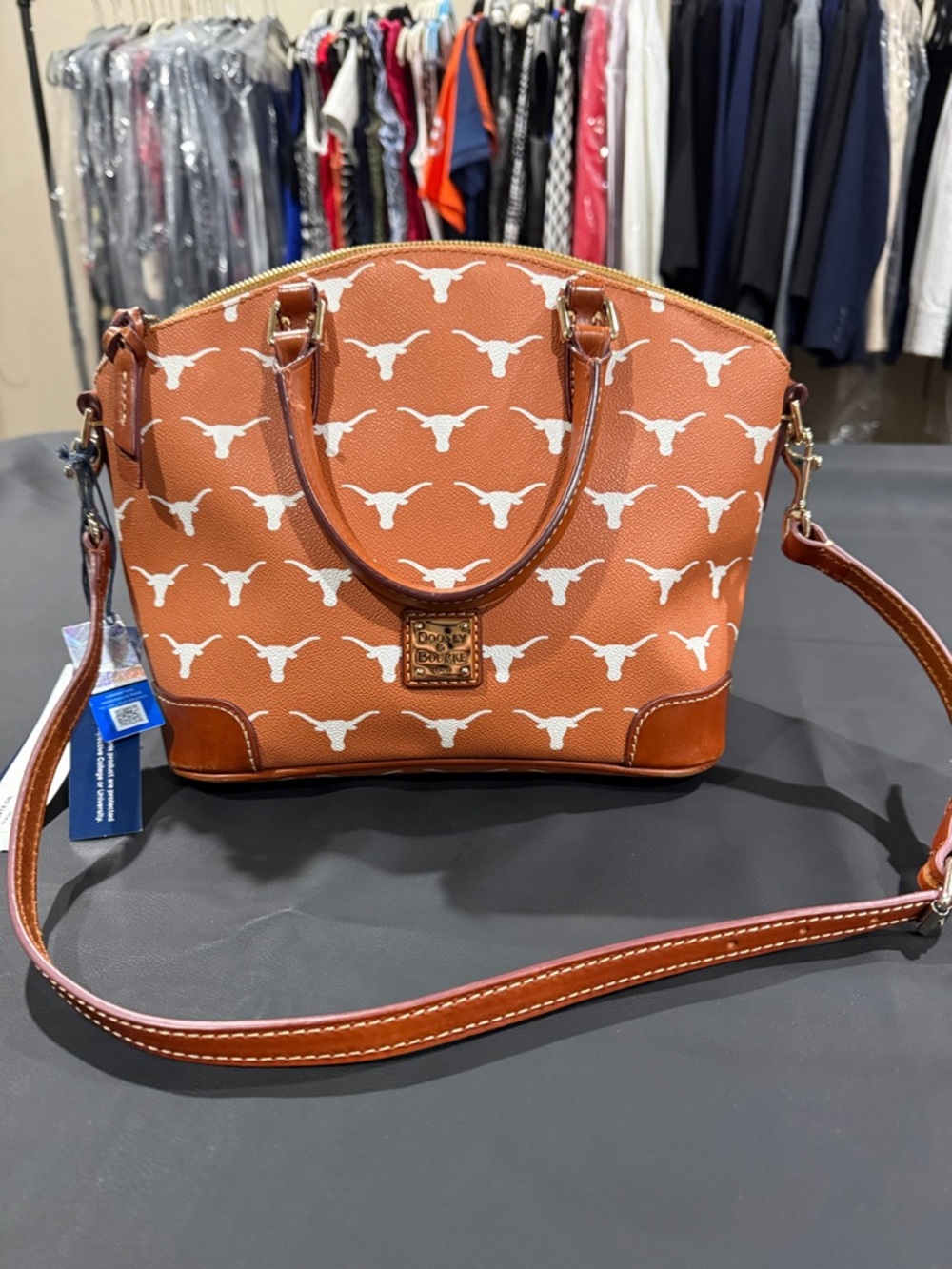 UT Austin University of Texas Dooney Crossbody Satchel
